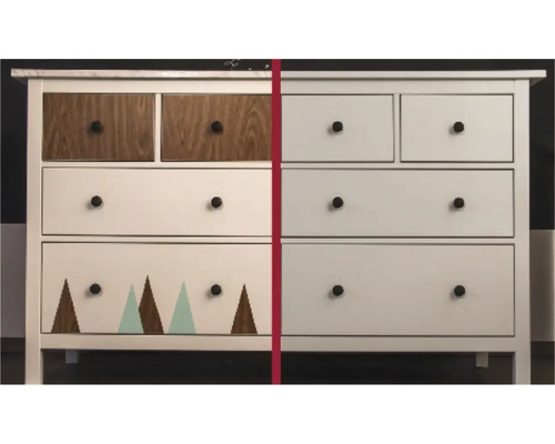 Byrå med lådor i olika utföranden