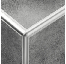 Hörnstycke DURAL Durondell DRAE 100-Y grå aluminium 10mm 2-pack