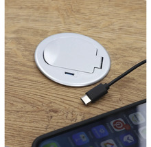 Inbyggnadsuttag schuko + USB C