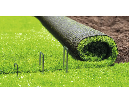 Konstgräsmatta med fästspikar för trädgården