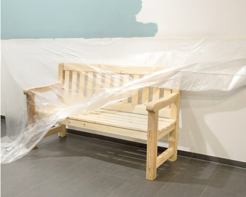Trädgårdsbänk i trä med skyddsfilm