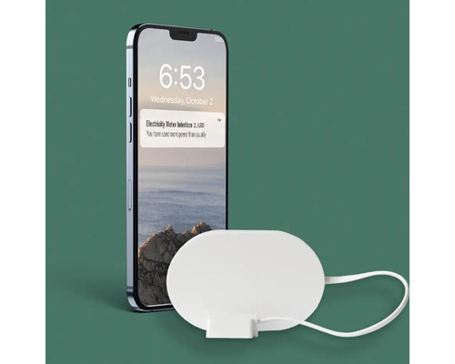 Mobiltelefon med laddare