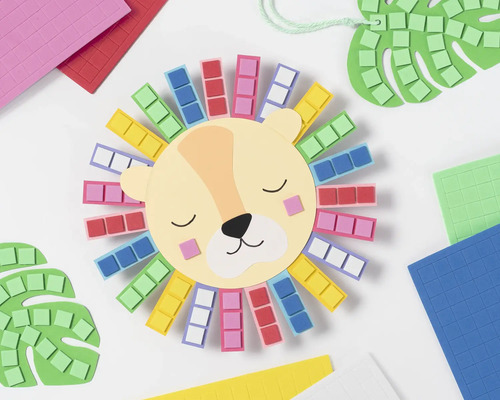 Skumgummi Mosaik Självhäftande