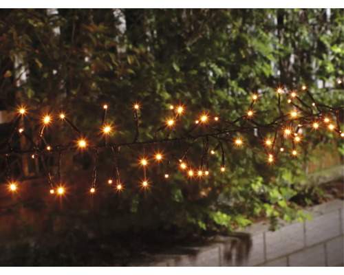 Ljusslinga med varmvitt ljus för utomhusdekoration