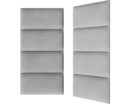 Två ljudpaneler med fyra rektangulära segment vardera