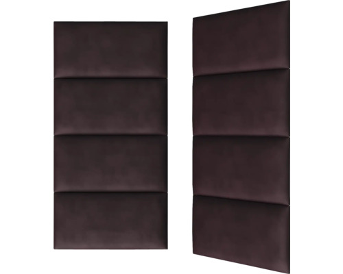 Två stoppade väggpaneler med rektangulära former