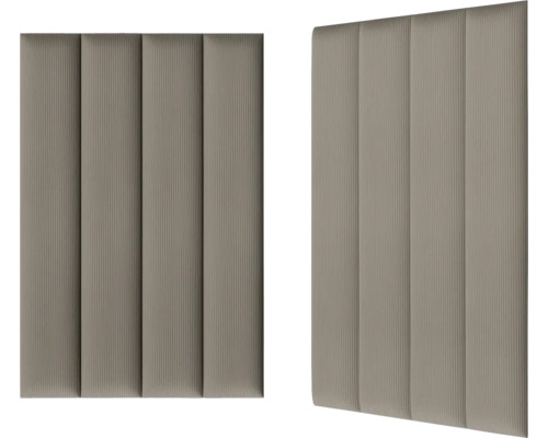 Två vadderade väggpaneler för inredning