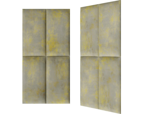 Två ljudisolerande paneler med fyra fält vardera