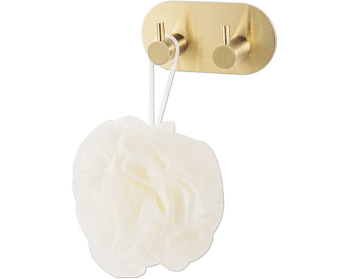 Handdukshängare med badsvamp