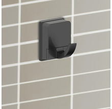 Svart badrockskrok för väggmontering