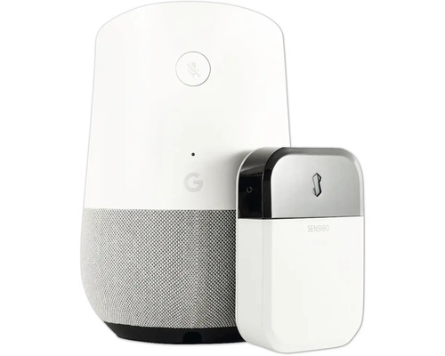 Google Home högtalare med Sensibo luftkonditioneringsregulator