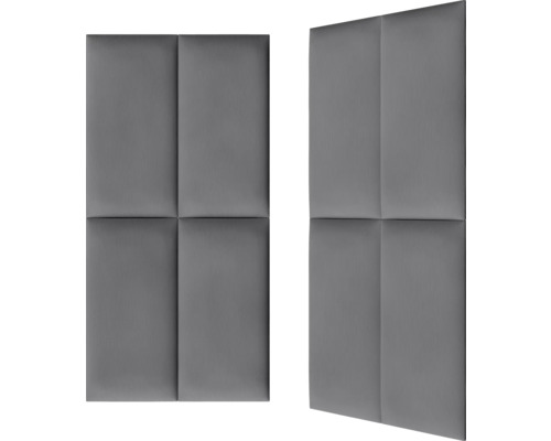 Två grå akustikpaneler