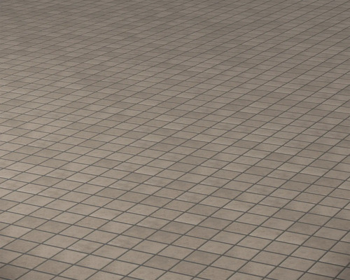 Klinkergolv med kvadratiskt mönster