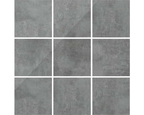 Nio gråa plattor med cementutseende