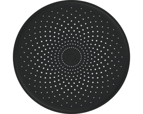 Runt duschhuvud med många munstycken