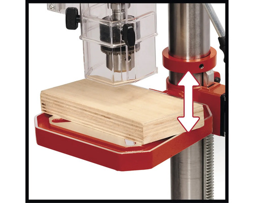 Bordsborrmaskin med höjdjustering av arbetsbordet