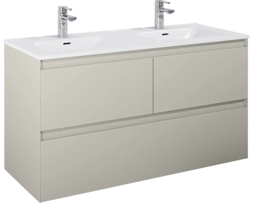 Tvättställsskåp med två handfat och två lådor