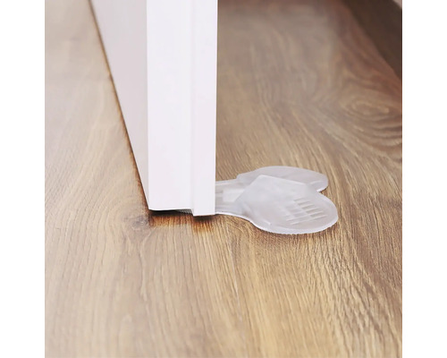 Dörrstopp av plast håller dörren öppen