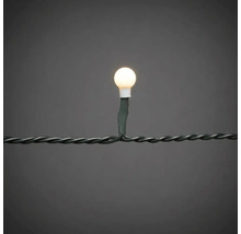Närbild av en enda LED-ljusslinga med rund lampa