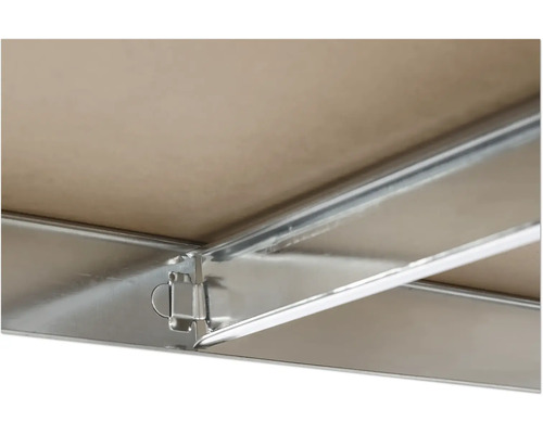 Detaljvy av en verktygslåda med lås