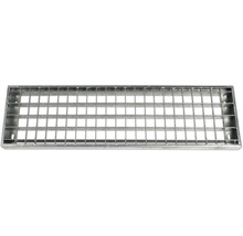 Utomhustrappa PERTURA Tallis metall utan trappräcke 3 steg gallerdurk 80cm