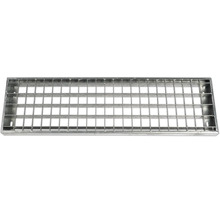 Utomhustrappa PERTURA Tallis metall med trappräcke 10 steg gallerdurk 80cm