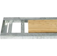 Utomhustrappa PERTURA Tallis metall med Prova-trappräcke 3 steg gallerdurk 100cm