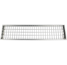 Utomhustrappa PERTURA Tallis metall med trappräcke 8 steg gallerdurk 100cm