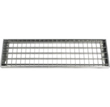 Utomhustrappa PERTURA Tallis metall med Prova-trappräcke 3 steg gallerdurk 80cm
