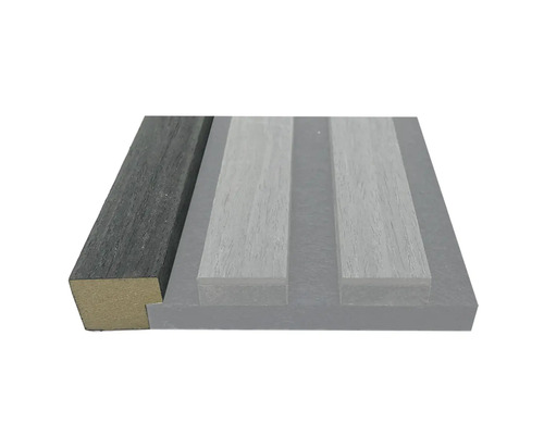 Avslutningslist till akustikpanel svart ek 18x25x2600 mm Väggpanel med trästruktur