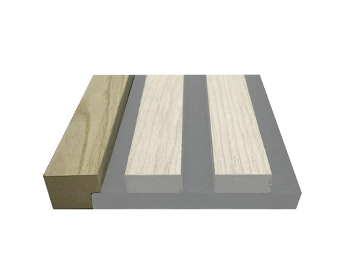 Avslutningslist till akustikpanel ek 18x25x2600 mm Träpanel med not och spont