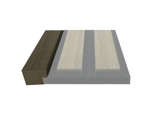 Avslutningslist till akustikpanel rökt ek 18x25x2600 mm Trädäck av trä