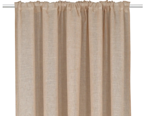 Gardin med rynkbandsupphängning