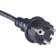 Schuko-kontakt med kabel