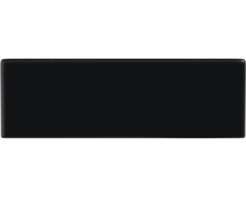 Svart dekorativ platta