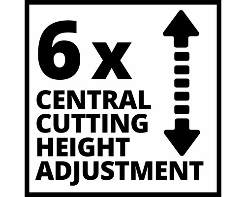 Central klipphöjdsjustering med sex lägen