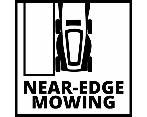 Symbol för kantnära gräsklippning