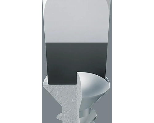 Närbild av en skruv med skruvmejselinfästning