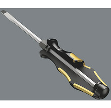 Spårskruvmejsel med svart handtag