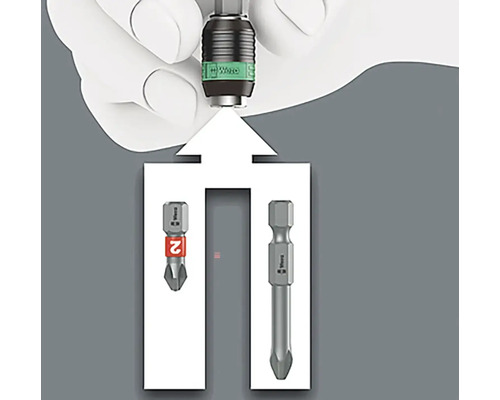 Skruvmejselbits med bitshållare Wera Logo