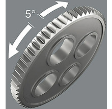 Kugghjul med 5 graders justeringsvinkel