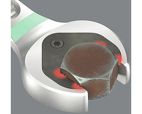 Fast nyckel med sexkantsmutter