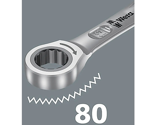 Wera Logo ringnyckel med 80 tänder