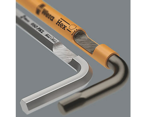 Detaljvy av två Wera sexkantnycklar