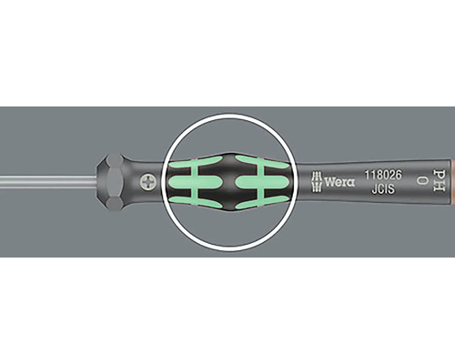 Wera skruvmejsel med greppdetaljer