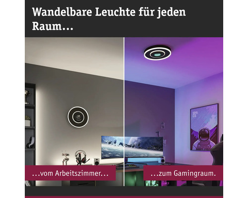 Anpassningsbar lampa för kontor och spelrum.