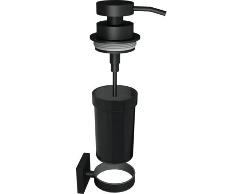 Svart tvåldispenser för väggmontering