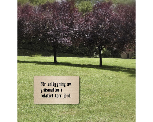 Instruktioner för att så gräs i relativt torr jord