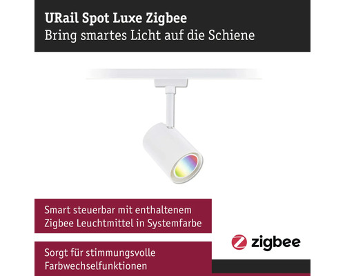 URail Spot Luxe Zigbee lampsystem med lampa