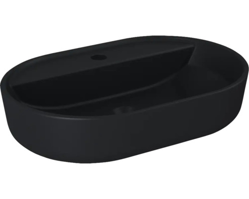 Ovalt tvättställ för bänkmontage i sanitetskeramik